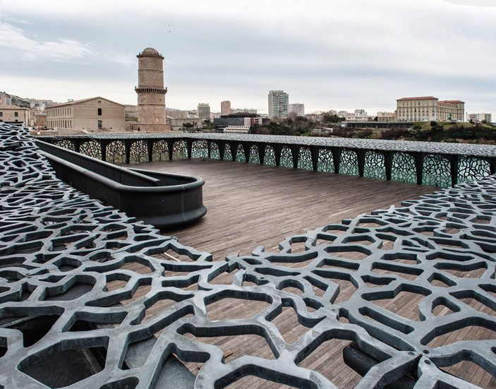 MuCEM J4, toit-terrasse ©Médiathèque Lafarge Charles Faye Plumey